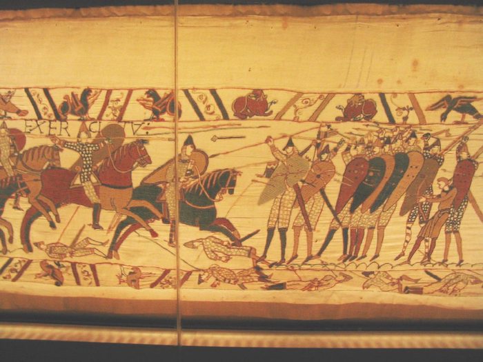 Plough at bottom of Bayeux Tapestry